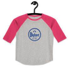 Load image into Gallery viewer, Youth baseball shirt with Oliphant Logo