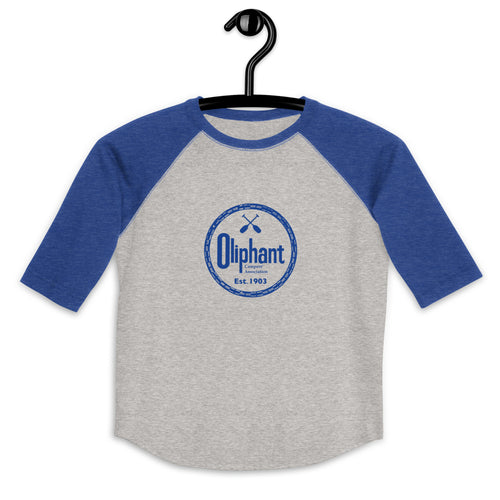 Youth baseball shirt with Oliphant Logo